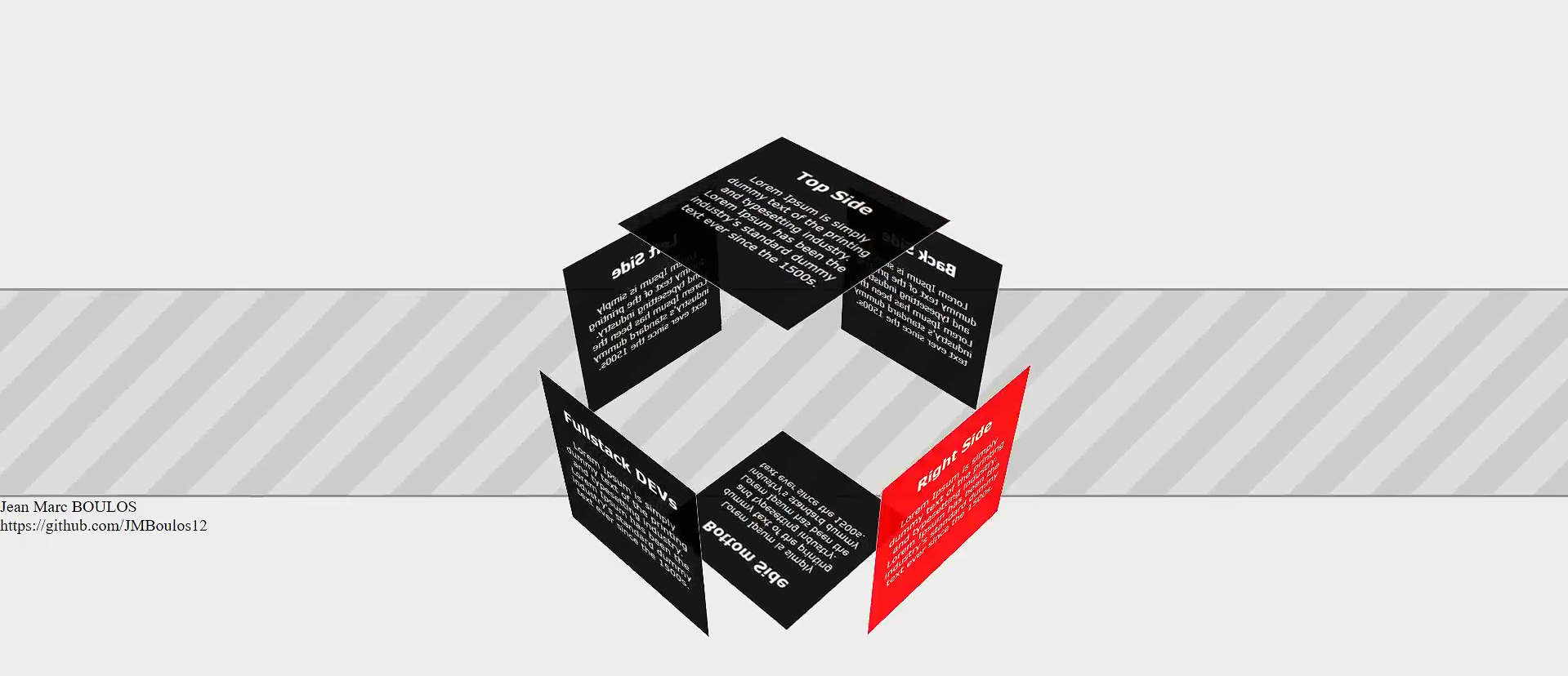 CSS Cube (HTML-CSS) -Freelance