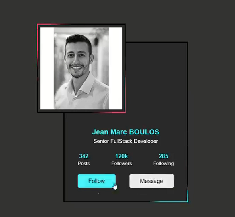 CSS Hover (JS-CSS) -Freelance