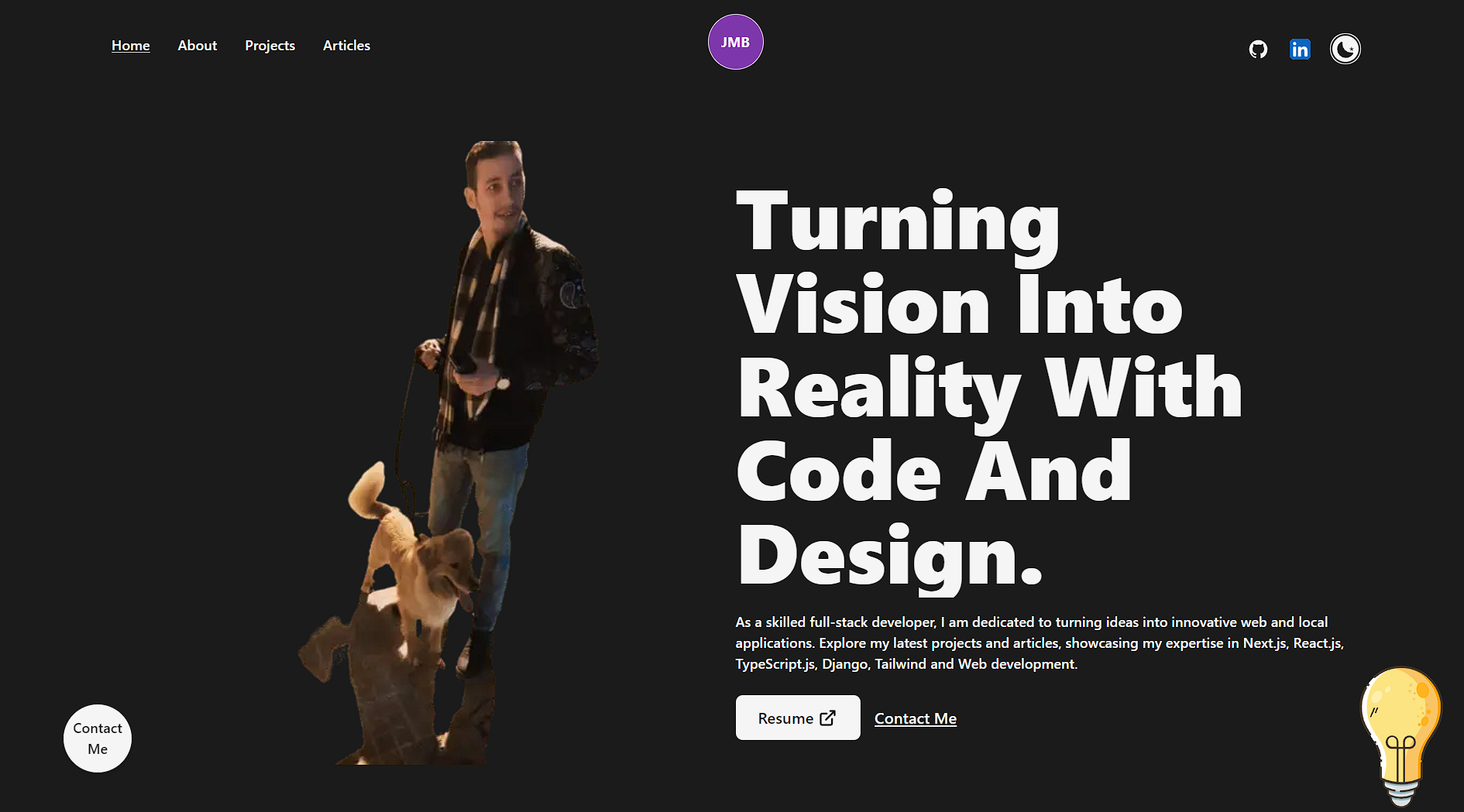 Next.js Developer Portfolio Starter Code (Next.js-React-TypeScript-Framer Motion) -Freelance