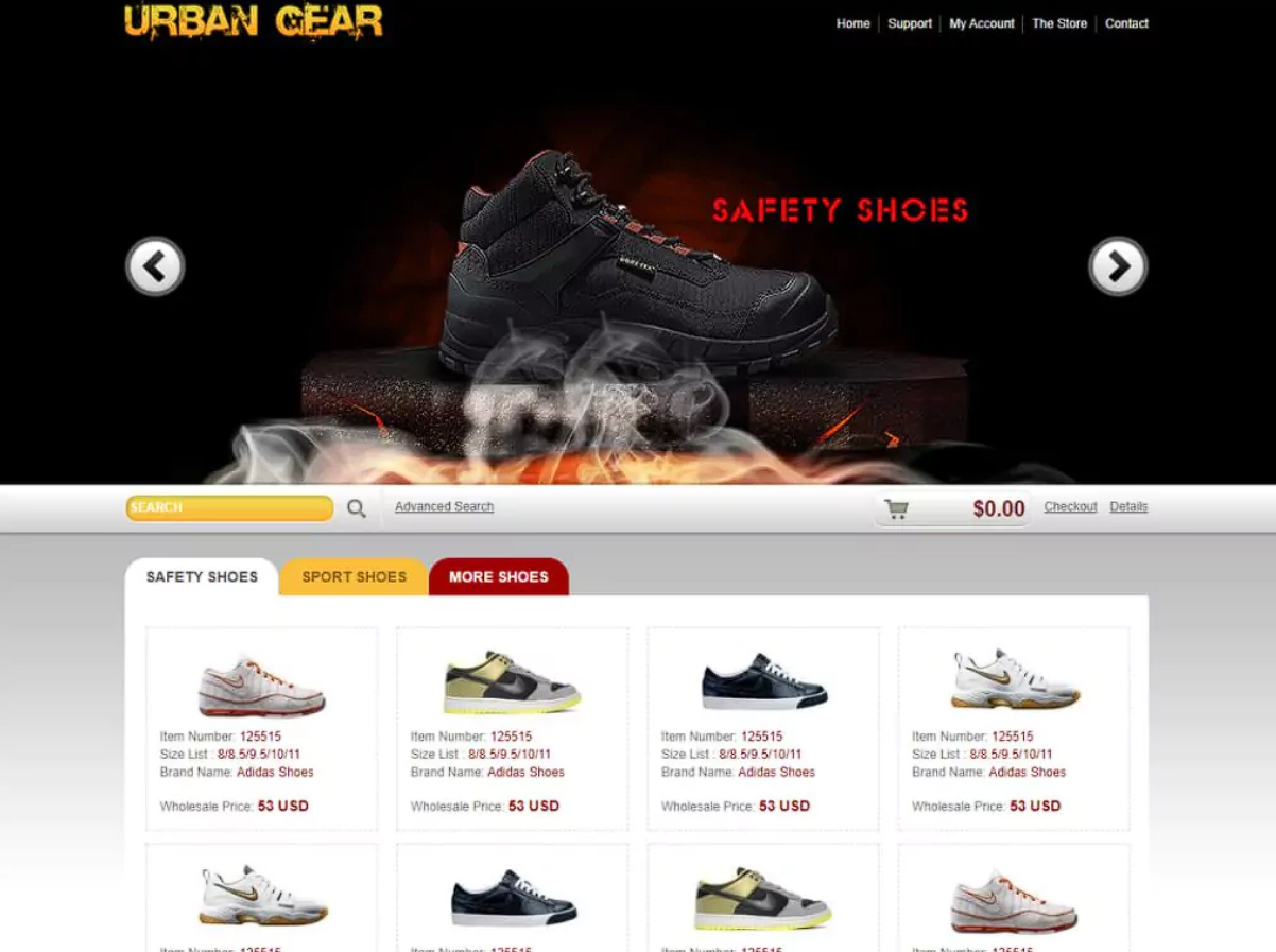 Shoes Website (HTML-CSS-PHP-Laravel) -Freelance